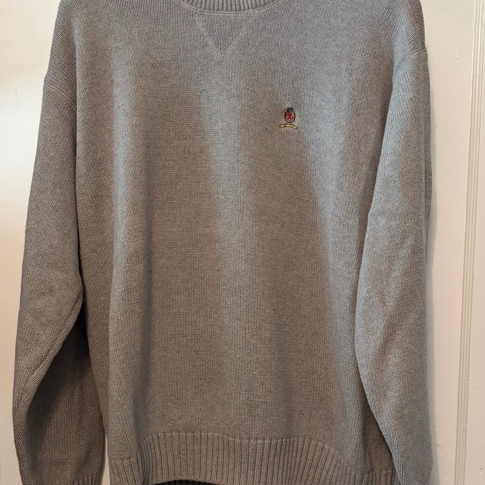 Tommy Hilfiger Light Gray Crewneck Sweater